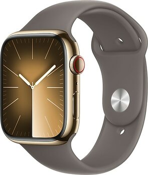 Apple Watch Series 9 GPS + Cellular 45 mm Spor Kordon Altın Akıllı Saat