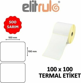Elit Rulo Barkod Etiketi 100X100 Termal - 500 Adet