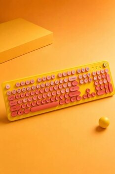 Kam Concept Turuncu Wireless Klavye 2.4GHz Ergonomik Q Klavye