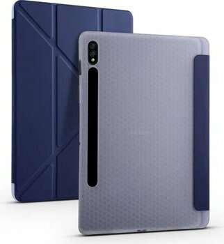 AktarMobile Galaxy Tab S8+ Plus 12.4 Uyumlu Kılıf Lacivert Tablet Kılıfı