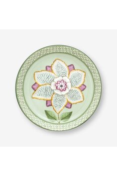 Pip Studio Lily & Lotus Yeşil Porselen Çay Tabağı 9 Cm