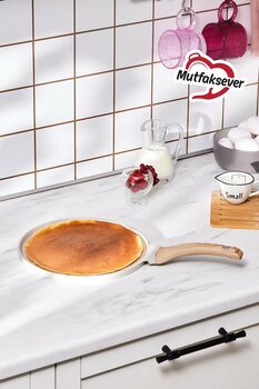 Karaca Mutfaksever Biogranit Krem 26 cm Krep Tava