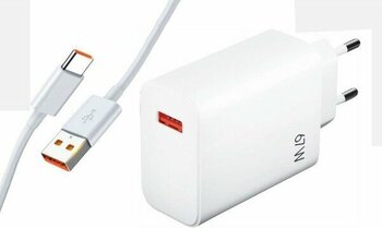 Sprange Xiaomi Uyumlu 67W Turbo Hızlı Şarj Aleti Type-C Kablo Seti