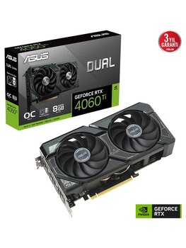 Asus Dual Nvıdıa Geforce Dual-Rtx4060tı-O8g-Ssd 8 Gb Gddr6 128 Bit Ekran Kartı