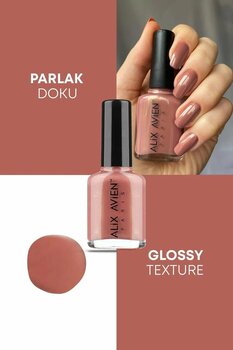 Alix Avien Nude Pembe Oje 85 - Yüksek Pigmentli Uzun Süreli Kalıcılık Hızlı Kuruma - Nail Lacquer 85