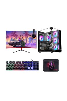 TURBOX Tx9002 i7 920 16GB Ram 512GB SSD 8GB RX580 23.8 inç FHD 100Hz Curved Oyuncu Oem Paket