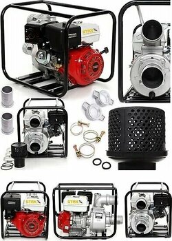 STAXX POWER 9900WP Metal Çift Çarklı Sistem3 Parmak Benzinli Su Pompası Motopump Su Motoru 8mt Emiş