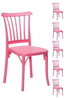 SANDALİE Violet Pembe Sandalye 6 Adet