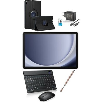 Samsung Galaxy Tab A9 Plus 11'' 8GB 256GB TABLET+KILIF+KLAVYE+MOUSE+ŞARJ BAŞLIK+(KALEM HEDİYE) - Siyah - 256 GB