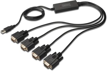 Digitus Usb 4X Seri Adaptör - Rs232 Dönüştürücü - Usb 2.0 Tip A - 4X Dsub 9M - Ftdi Çip Seti - 1,5 M