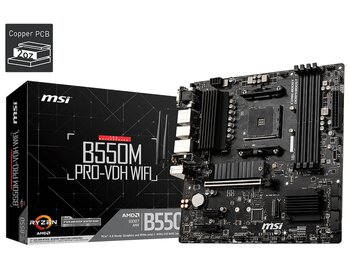 Msi B550m Pro-Vdh Wifi Ddr4 4400mhz 1xvga 1xhdmi 1xdp 2xm.2 Usb 3.2 Matx Am4 (Amd 5000 Ve 3000 Serisi İşlemci Uyumlu)