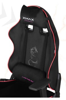 XMAX / Rio Balerion Terletmez Kadife Kumaş Siyah Gaming Oyuncu Koltuğu / 120 Kg Taşır