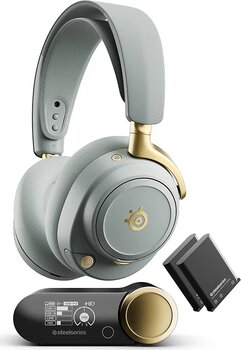 SteelSeries Arctis Nova Elite Yeşil-Gold Kablosuz Kulak Üstü Oyuncu Kulaklığı