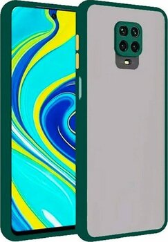 Ally Xiaomi Redmi Note 9s Note 9 Pro Kamera Korumalı Premium Silikon Kılıf - Yeşil