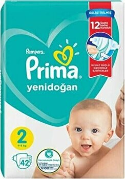 Pampers Prima Bebek Bezi Aktif Bebek 2 Beden Standard Paket 42 Adet
