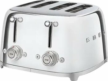 Smeg TSF03 Gümüş Paslanmaz Çelik 4 Hazne Ekmek Kızartma Makinesi