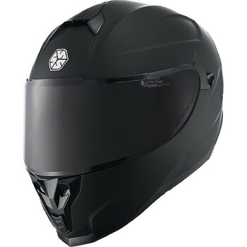 Motosiklet Double Vizörlü Full Face Kask Ce Motor Kaskı Mat Black Edition - 2XL - Siyah