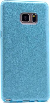 Samsung Galaxy S6 Edge Uyumlu Kılıf Zore Shining Silikon Gümüş