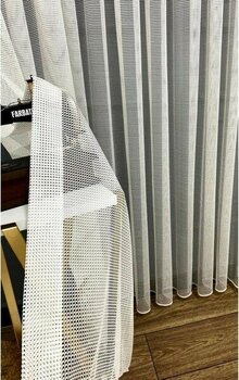 Beyaz Renk Fileli Tül Perde 1/3pileli Mutfak Ofis Büro Tül Perde - 250 x 260 cm