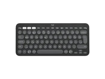 Logitech 920-011859 Pebble 2 Bluetooth Klavye,Gri