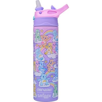 Smiggle Care Bears Çelik Suluk 520 ml – Pipet Kapaklı, Isı Yalıtımlı Çocuk Matara - Pembe