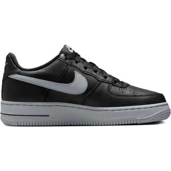 Nike Air Force 1 Af1 Leather Unisex Black Sneaker Hakiki Deri Günlük Spor Ayakkabı Siyah - 38