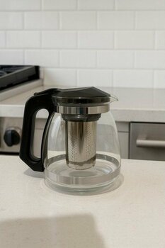 Meya Pine Süzgeçli Cam Demlik 900 ml Çay- Bitki Çayı Demliği