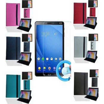 ZDN Case Standlı + Nano Ekran Koruyucu Lacivert Samsung Galaxy Tab E T560 9.6" Tablet Kılıfı