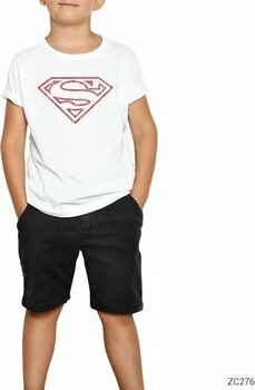 Superman Distord Logo Beyaz Erkek 1-2 Yaş Çocuk Tişört