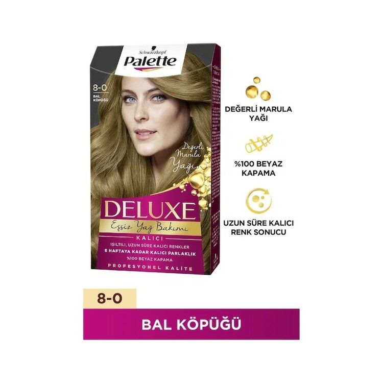 Palette Deluxe Bal Köpüğü 8 haftaya kadar kalıcı mükemmel beyaz kapama Profesyonel göz alıcı parlaklık Saç Boyası