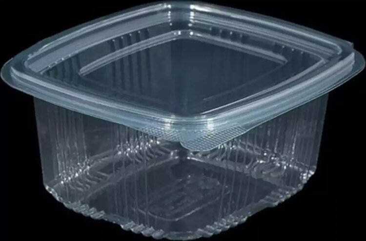 Kullan At Şeffaf 750 cc Plastik Düz Kapaklı 600 Adet Gıda Saklama Kabı
