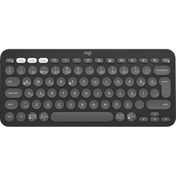 Logitech K380s Çakıl Tuşlu Bluetooth Klavye Siyah Siyah