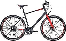 Carraro Sportive 328C HD Siyah-Kırmızı 18 Vites 28 Jant Erkek Şehir Bisikleti