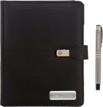 Hediye Rengi 2024 İsme Özel Organizerli Ajanda + Kalem Seti Siyah