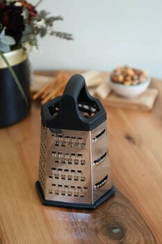 Hagen Asla Paslanmaz Çelik Rende Premium Kalite Metal El Rendesi Mutfak Rendesi Çok İşlevli Manuel Rende