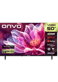 Onvo50VQ80F2FA 50'' 127 Ekran Uydu Alıcılı Full HD WhaleOS QLED TV