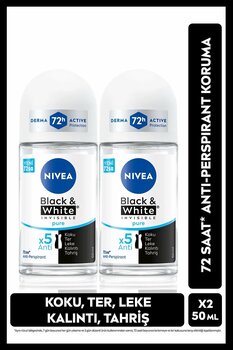 Nivea Invisible Black & White Pure Kadın Deodorant Roll-On 50 Ml 2'li