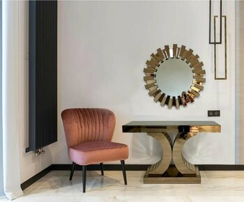 ERGLASS CAM DRESUAR AYNASI BRONZ AYNA KAPLAMALI 90CM DUVARA ASMALI LÜX AYNA DEKORATİF