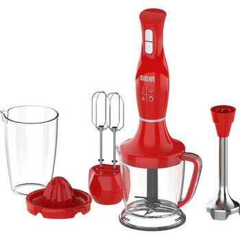 Sem Naren Blender Seti 1500 W Narenciye Sıkacaklı - Kırmızı