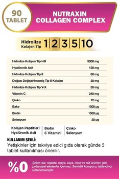 Nutraxin Beauty Collagen Complex 90 Tablet