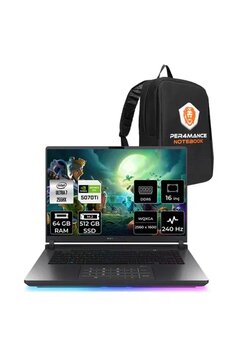 Asus Rog Strix G16 Ultra7 255Hx 64Gb 512Gb Ssd Rtx5070ti/12Gb 140W 16" Qhd+ 240Hz Fdos Gaming G615lr