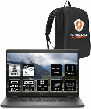 Dell Latitude 3450 i5 1335U 40GB DDR5 256GB SSD 14'' IPS W11H Taşınabilir Bilgisayar & PER4 ÇANTA