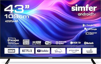 Simfer 43SFSA4B Full HD 43 inç LED Smart TV