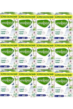 Molped Pure&soft Hijyenik Ped Süper Ekonomik Gece 16'lı 12 Adet