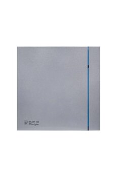 Soler&Palau S&P Silent 100 CHZ Silver Design 100mm Sessiz Dekoratif Banyo Fanı – Şık Gümüş Panel