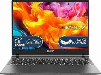 Casper Nirvana Z100 Z100.1355-BF00X-S-Q 14 inç Intel Core i7 1355U 16 GB 1 TB SSD Intel Graphics FreeDOS