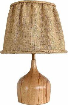 Netcham Kahverengi Ahşap Abajur Ahşap