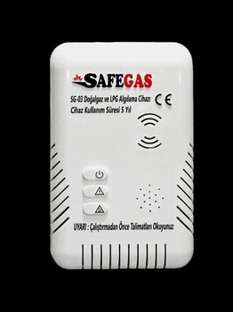 SAFEGAS 12 Volt Karavan Gaz Alarm Dedektörü (Doğalgaz & LPG)