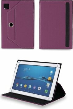 Velvoria Sprange VASOUN-B10TB 10,1" IPS Tablet Uyumlu Standlı Üniversal Kapaklı Mor Tablet Kılıfı