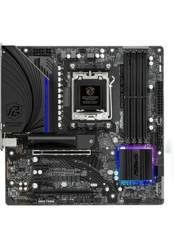 AsrockB650M Pg Riptide - Amd B650 6200+MHZ(OC) Ddr5, 2.5g Gaming Lan, Blazing Gen5 M.2, Soket Am5 Matx Anakart (ASRB650M-PGRPTD)
